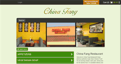 Desktop Screenshot of chinafangrestaurant.com